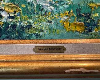 Yolande Ardissone (1927-2024) oil on canvas  canvas size  16.75"h x 20"w 