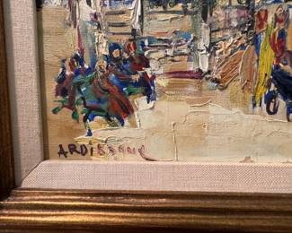 Yolande Ardissone (1927-2024) oil on canvas 18.5"h x 22"w 