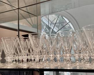 Steuben Goblets 17 pc. 7"