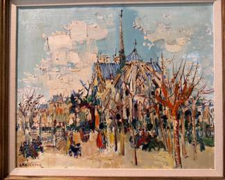 Yolande Ardissone (1927-2024) oil on canvas 18.5"h x 22"w 