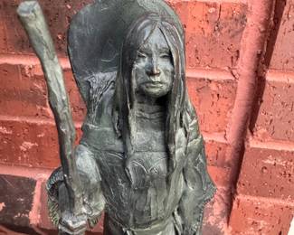 Richard V. Greeves Bird Woman bronze  12"h 