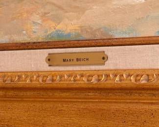 Mary Beich, American (1917-2002)   20"h x 26.5"w canvas size