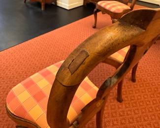 Pr.  Georgian side chairs 