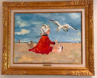 Mary Beich, American (1917-2002)   20"h x 26.5"w canvas size