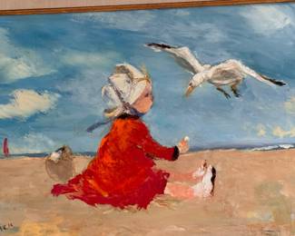 Mary Beich, American (1917-2002)   20"h x 26.5"w canvas size