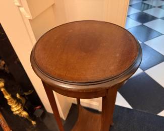 Antique plant stand    35"h x 14" diameter