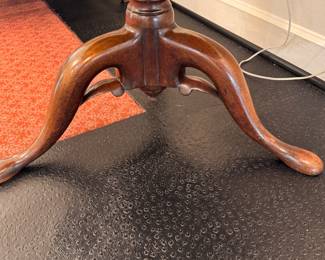 Queen Anne tilt-top table 27"h x 36"d 