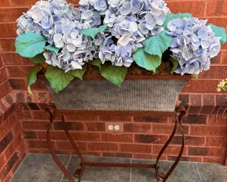 Iron plant stand     41"h x 23"w x 16"d