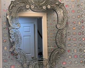 Venetian  mirror 49"h x 33"w