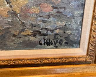 ontstantin Kluge (1912-2003) oil on canvas 26.5" x 26.5" canvas size 