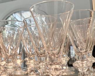 Steuben Goblets 17 pc. 7"