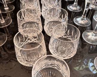 Waterford "Lismore" roly poly Old Fashioned glasses 9pc.