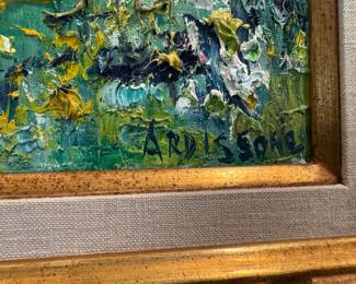 Yolande Ardissone (1927-2024) oil on canvas  canvas size  16.75"h x 20"w 