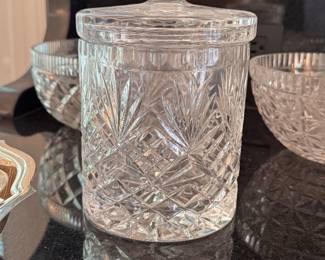Waterford biscuit jar