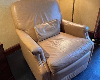 Pr. leather Barcaloungers        33"h x 31"w x 34"d