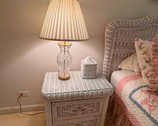 Lexington wicker night stand      24"h x 24"w x 16"d 