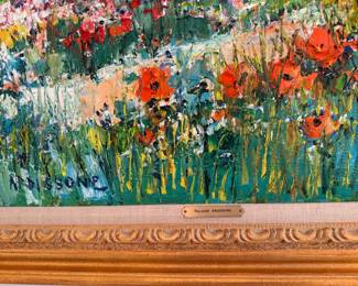 Yolande Ardissone (1927-2024) oil on canvas   22"h x 26.5.w canvas size