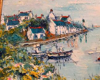 Yolande Ardissone (1927-2024) oil on canvas  canvas size  16.75"h x 20"w 