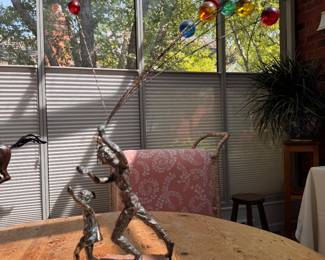 Jere bronze sculpture - not signed   21"h x 15" w 