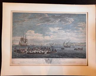 18th c. Engraving after Claude-Joseph Vernet 17" x 27"