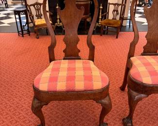 Pr.  Georgian side chairs 