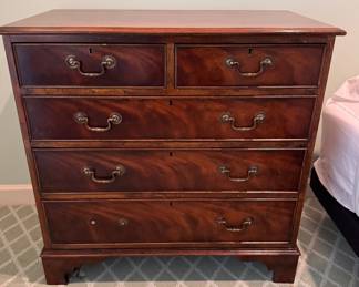 Mahogany Georgian-style chest  33"h x 34"w x 18"d  - 2 available 