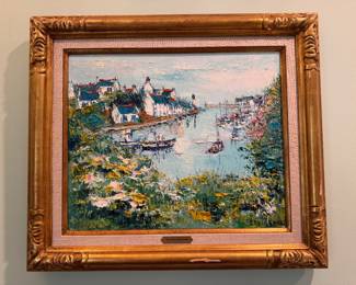 Yolande Ardissone (1927-2024) oil on canvas  canvas size  16.75"h x 20"w 