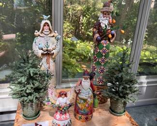 Jim Shore carved figures 