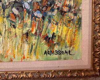 Yolande Ardissone (1927-2024) oil on canvas   24.5"h x 37"w canvas size