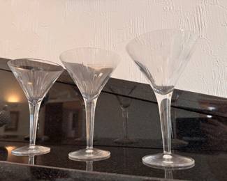 Waterford Martini glasses 4pc - 7" (the good size)
