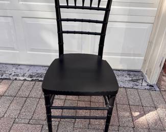 10 Chiaviari chairs with tassel tie cushions