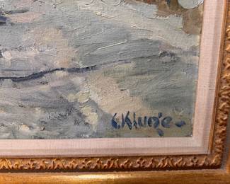 Constantin Kluge (1912-2003) oil on canvas 25"h x 27"w (canvas size)