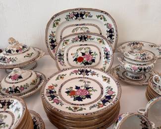 Antique Minton's "York" china approx. 100 pcs.