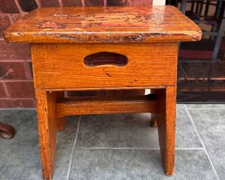 Handmade mortise-and-tenon step stool