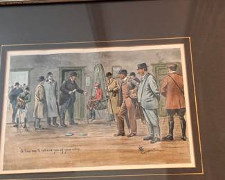 Color lithograph illustration image      size 5.5"h x 7.75"w 