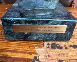 Richard V. Greeves Bird Woman bronze  12"h 