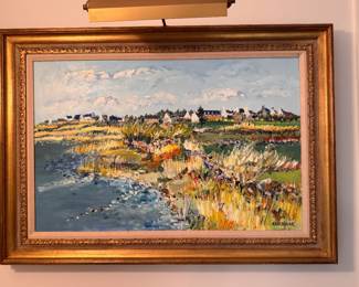 Yolande Ardissone (1927-2024) oil on canvas   24.5"h x 37"w canvas size