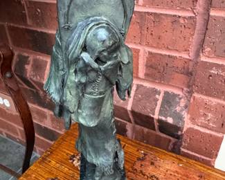 Richard V. Greeves Bird Woman bronze  12"h 