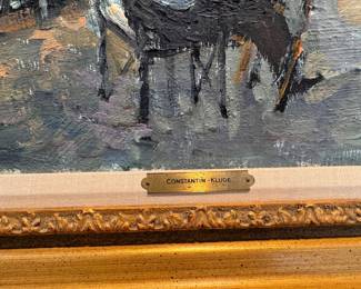 ontstantin Kluge (1912-2003) oil on canvas 26.5" x 26.5" canvas size 