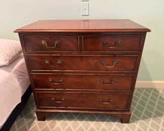 Mahogany Georgian-style chest  33"h x 34"w x 18"d  - 2 available 