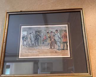 Color lithograph illustration image      size 5.5"h x 7.75"w 