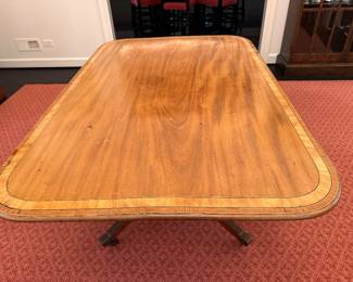 Georgian-style breakfast table 28" x 57" long x 37"w