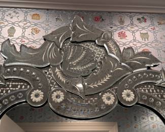 Venetian  mirror 49"h x 33"w