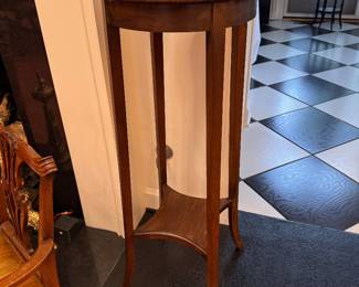 Antique plant stand    35"h x 14" diameter