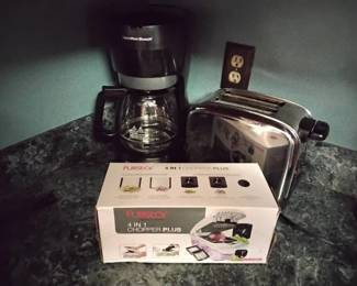 Lot Of Kitchen Items Including Coffee Maker And Toaster
