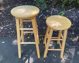 Two Different Height Bar Stools