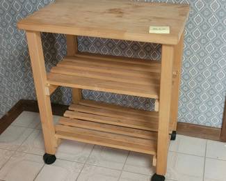 Wooden Rolling Kitchen Shelving Shelves