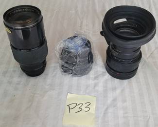 Three Camera Lenses