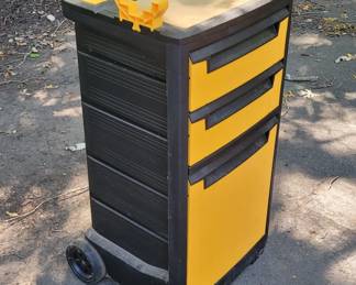 Keter Portable Tool Storage and Work System with Various Hammers, other Tools