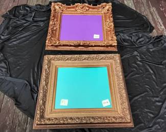 2 Large Ornate Gold Frames